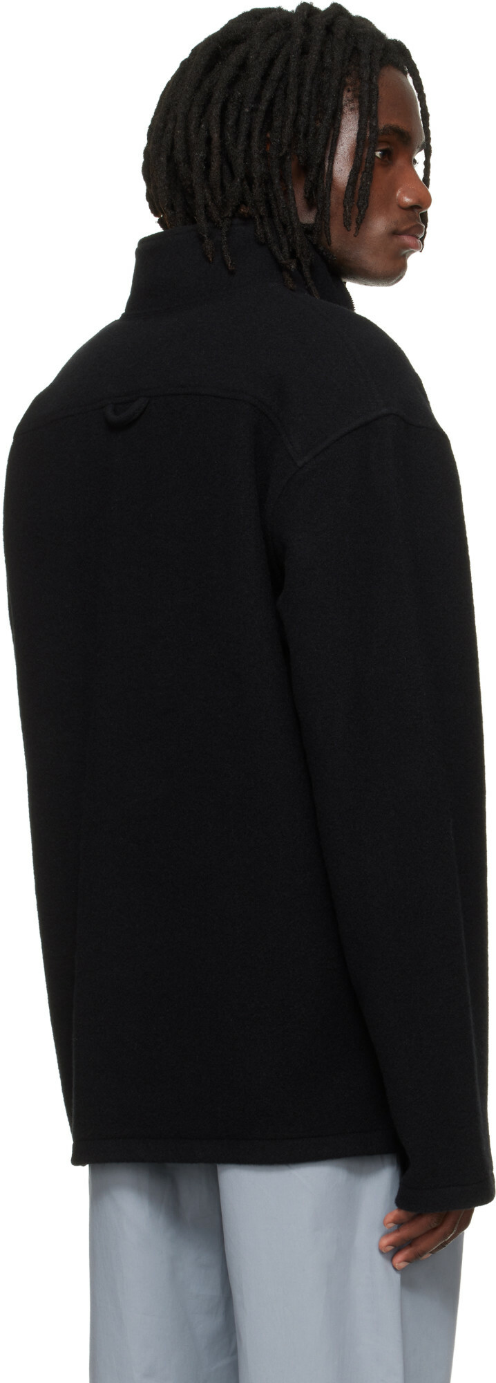 Rier Black Fleece Athletic Sweater