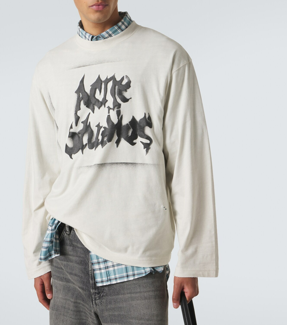 Acne Studios Logo cotton-blend jersey T-shirt