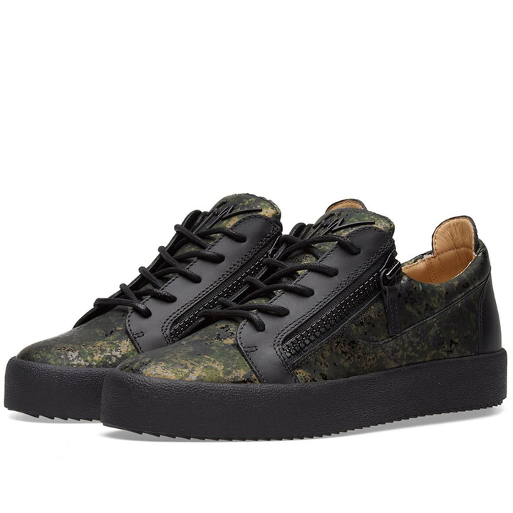 Photo: Giuseppe Zanotti Double Zip Leather Low Sneaker