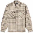 Represent Men's Intial Print Flannel Shirt in Hazel