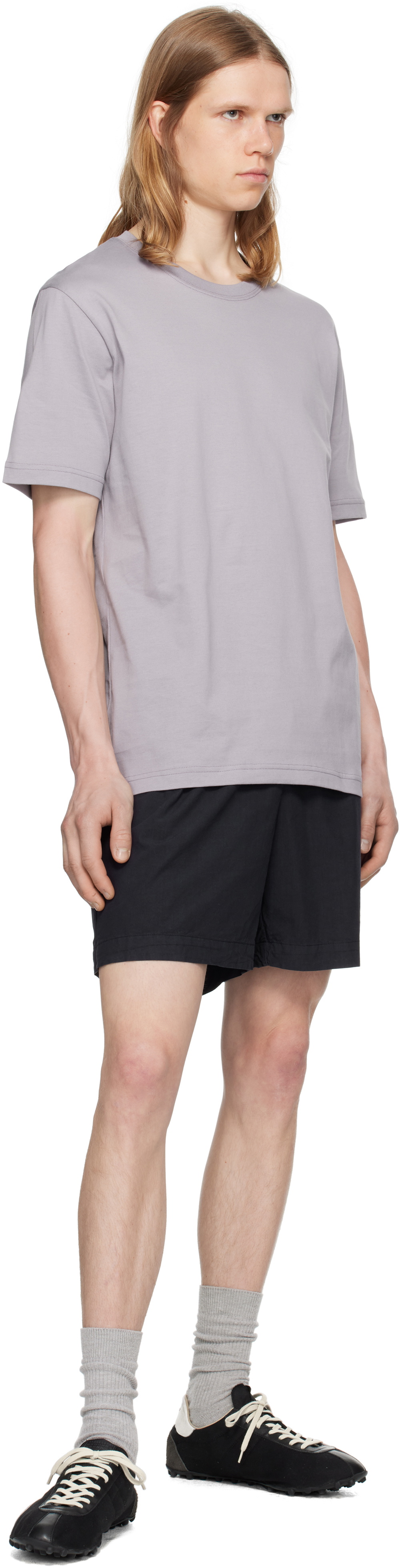 NORSE PROJECTS Navy Per Cotton Tencel Shorts