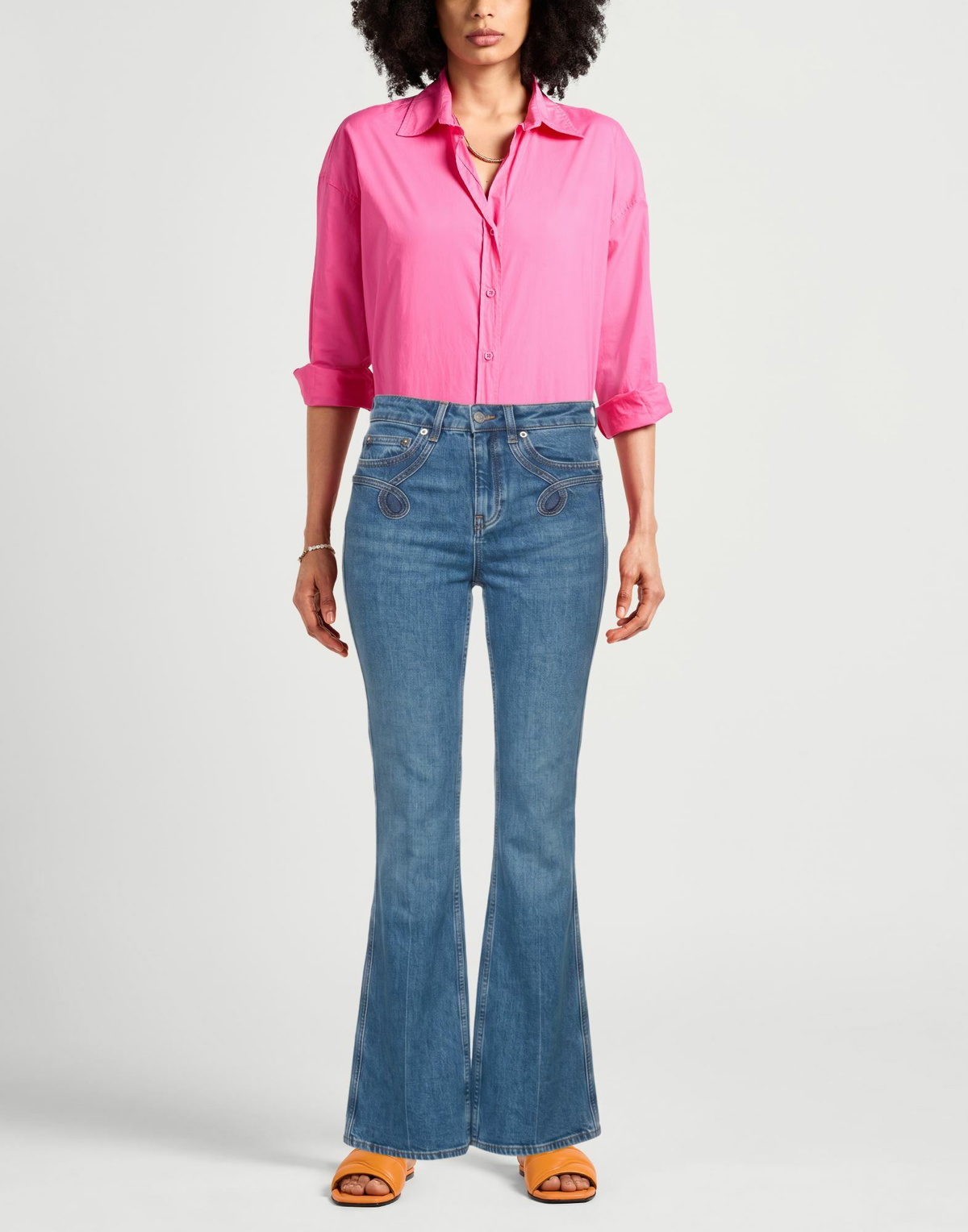 Maje Womens Jeans in Blue