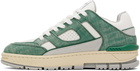 Axel Arigato White & Green Area Lo Sneakers