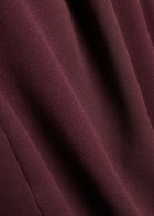 Solace London Imogen Open-back Crepe Maxi Dress Aubergine