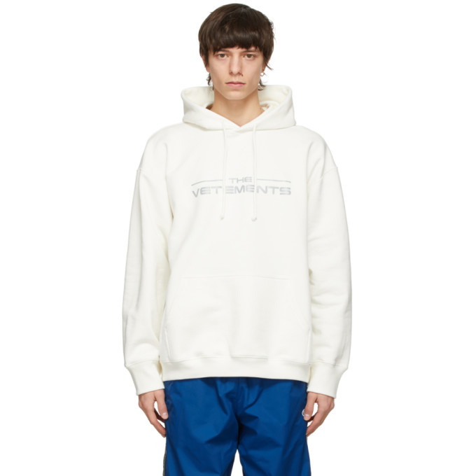 VETEMENTS White The Logo Hoodie Vetements