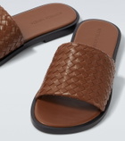Bottega Veneta Elio Intrecciato leather slides