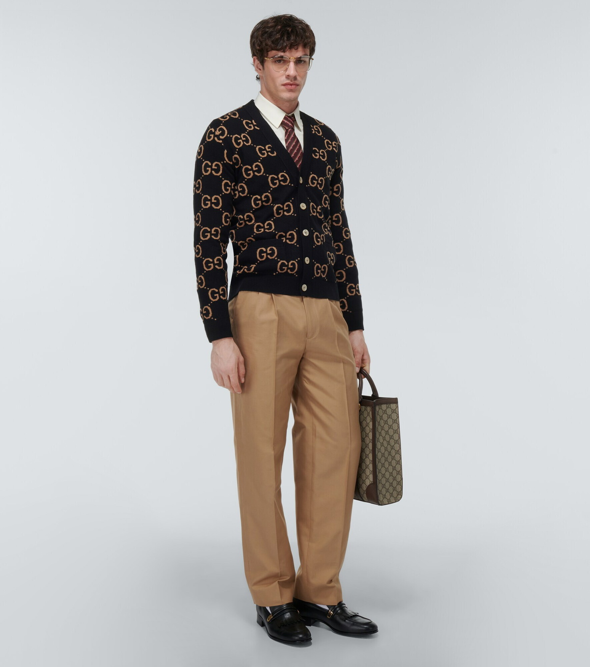kmama様ご専用GUCCIゴールドロゴカーディガン44～46 Gucci Women's GG Cotton Lamé Cardigan | Cruise Fashion