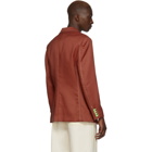 Eckhaus Latta Red Twill Blazer