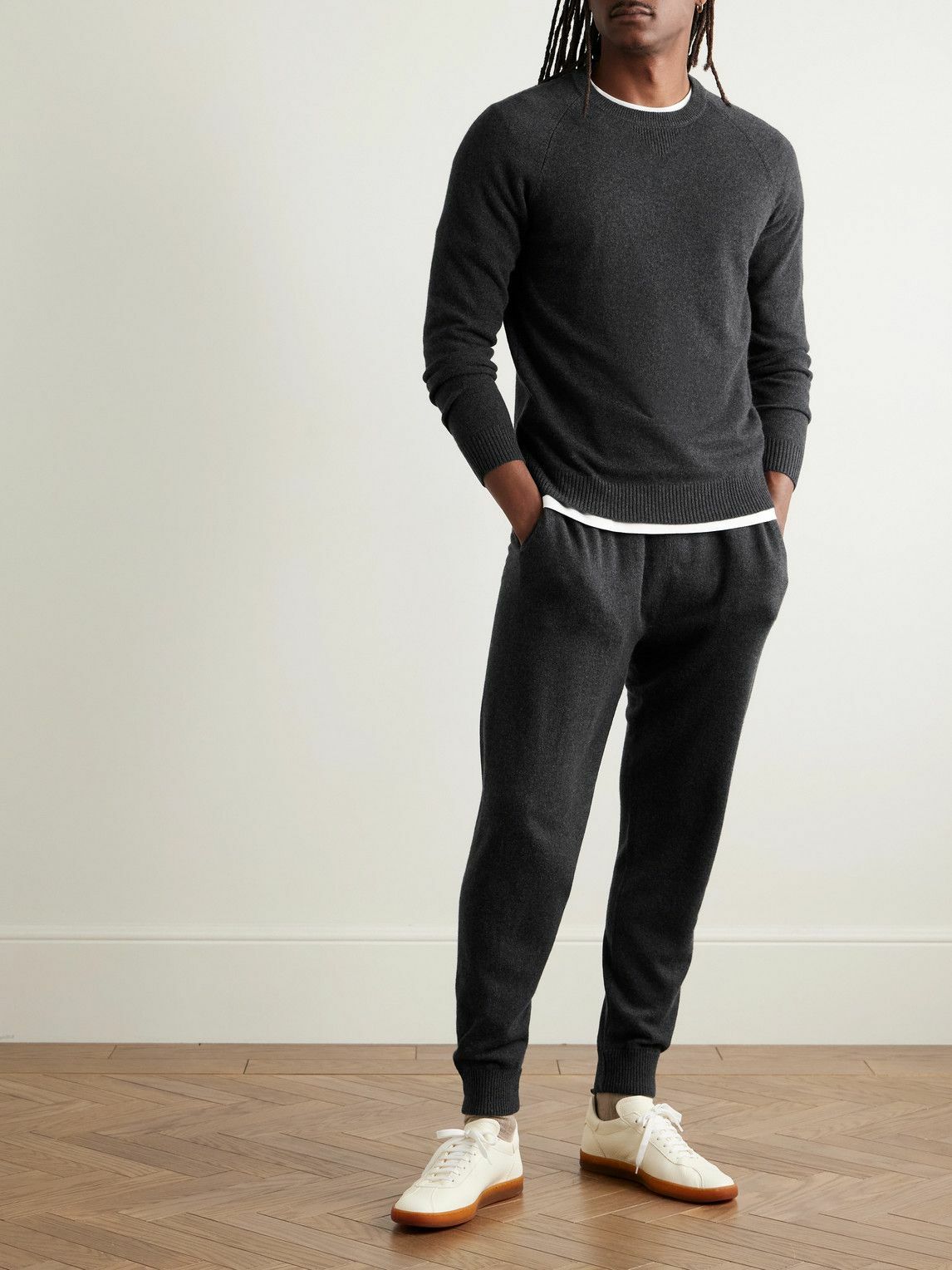 Derek Rose - Finley Cashmere Sweater - Gray