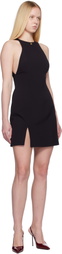 AMIRI Black Slit Minidress