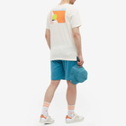 END. x Adidas Tennis Club T-Shirt in Chalk White/Amber Tint