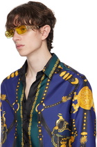 Versace Gold Greca Sunglasses