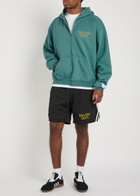 Gallery Dept. Hooded Cotton Sweatshirt Teal