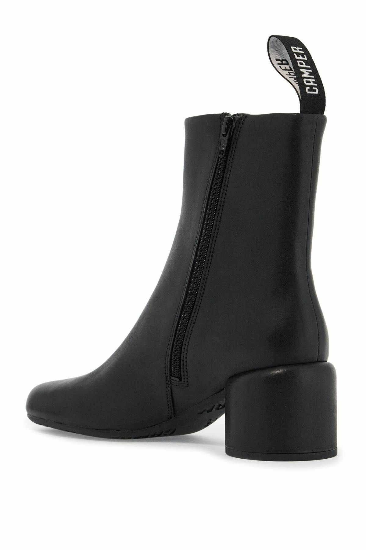 CAMPER smooth leather niki ankle boots Black