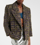 Saint Laurent Wool-blend tweed blazer