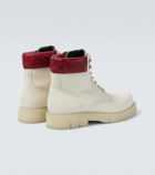 Bottega Veneta Haddock leather combat boots