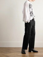 Enfants Riches Déprimés - Straight-Leg Distressed Cotton-Canvas Trousers - Black