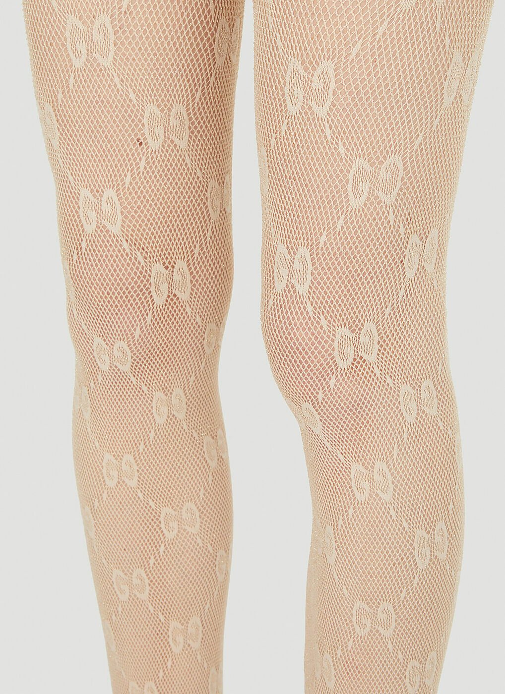 Gucci Women's GG Monogram Tights in Beige