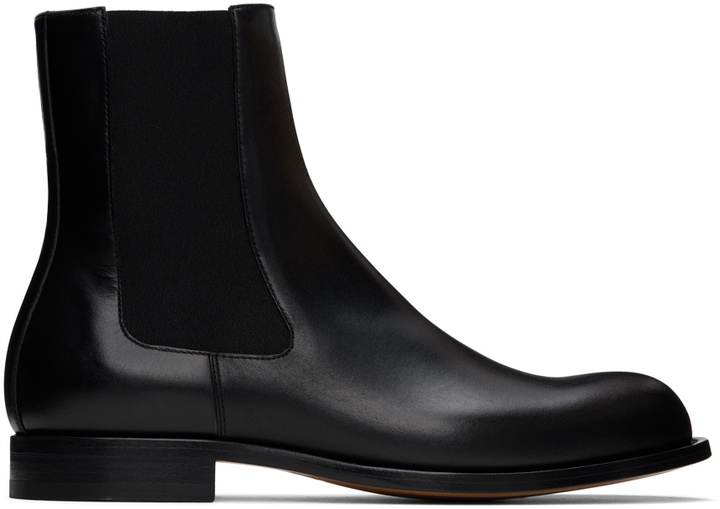 Photo: The Row Black Novus Chelsea Boots