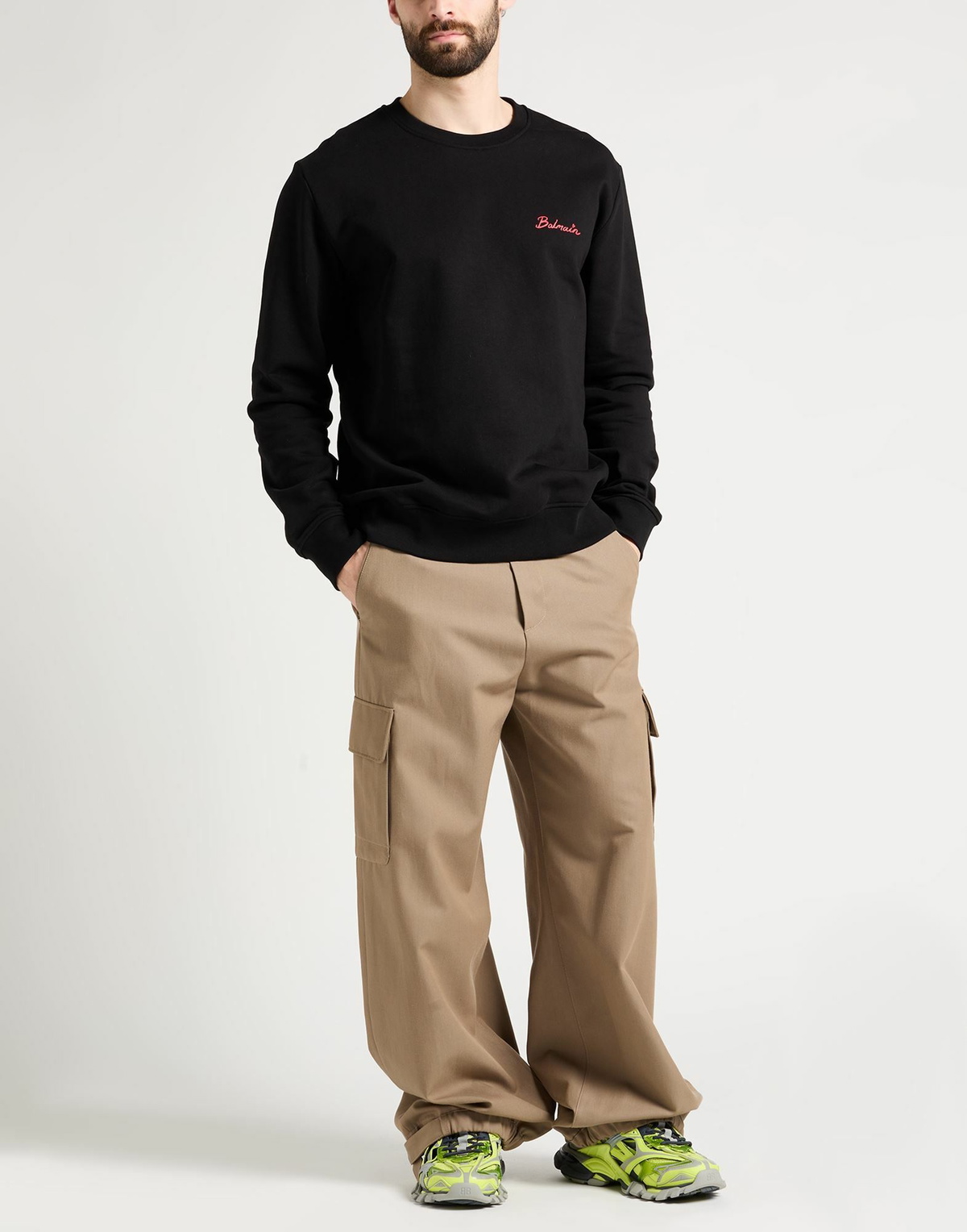 Balmain Mens Sweatshirt in Black