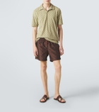 Frescobol Carioca Faustino jacquard terry polo shirt