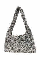 Kara Embellished Fabric Crystal Mesh Shoulder Bag