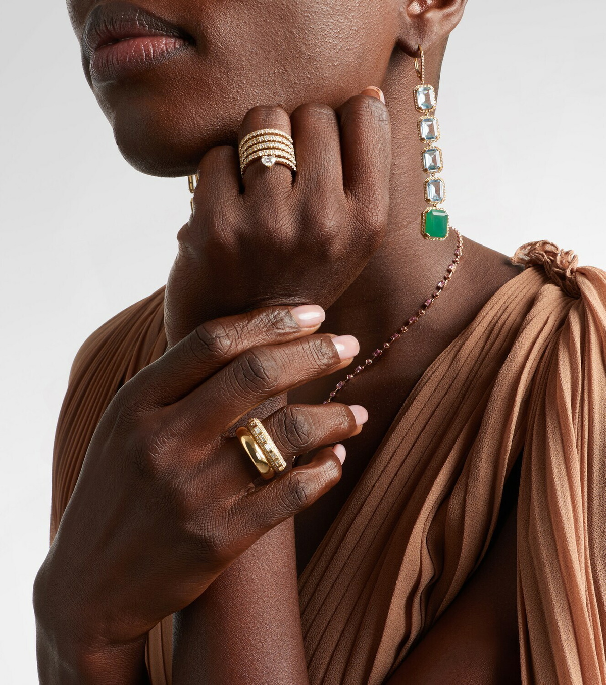 Shay Jewelry Orbit 18kt gold ring with diamonds
