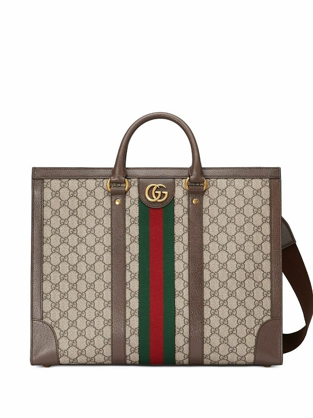 Photo: GUCCI - Shopping Bag With Gg Logo