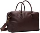 Polo Ralph Lauren Brown Pebbled Leather Duffle Bag