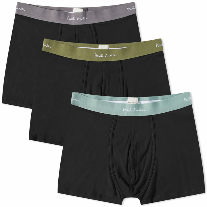 Photo: Paul Smith Men's Trunk - 3-Pack in Black/Green/Multi