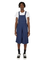 Bib and Brace Dungaree Jeans in Blue