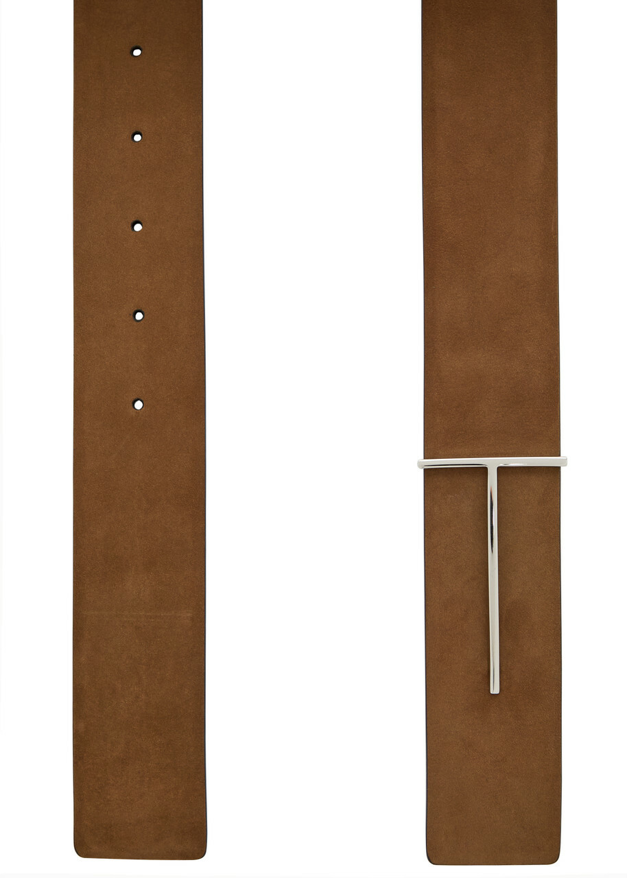 Tom Ford Reversible Nubuck Belt Brown
