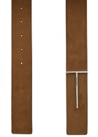 Tom Ford Reversible Nubuck Belt Brown
