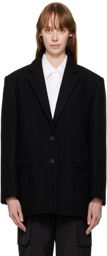 Juun.J Black Two-Button Blazer