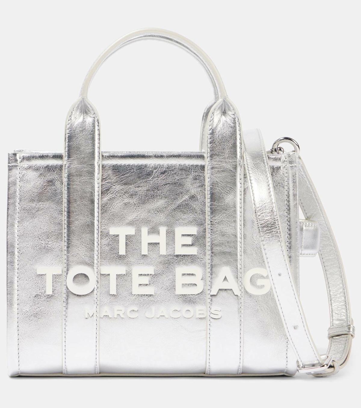Marc Jacobs The Small metallic leather tote bag Marc Jacobs