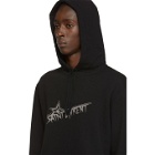Saint Laurent Black Star Print Hoodie