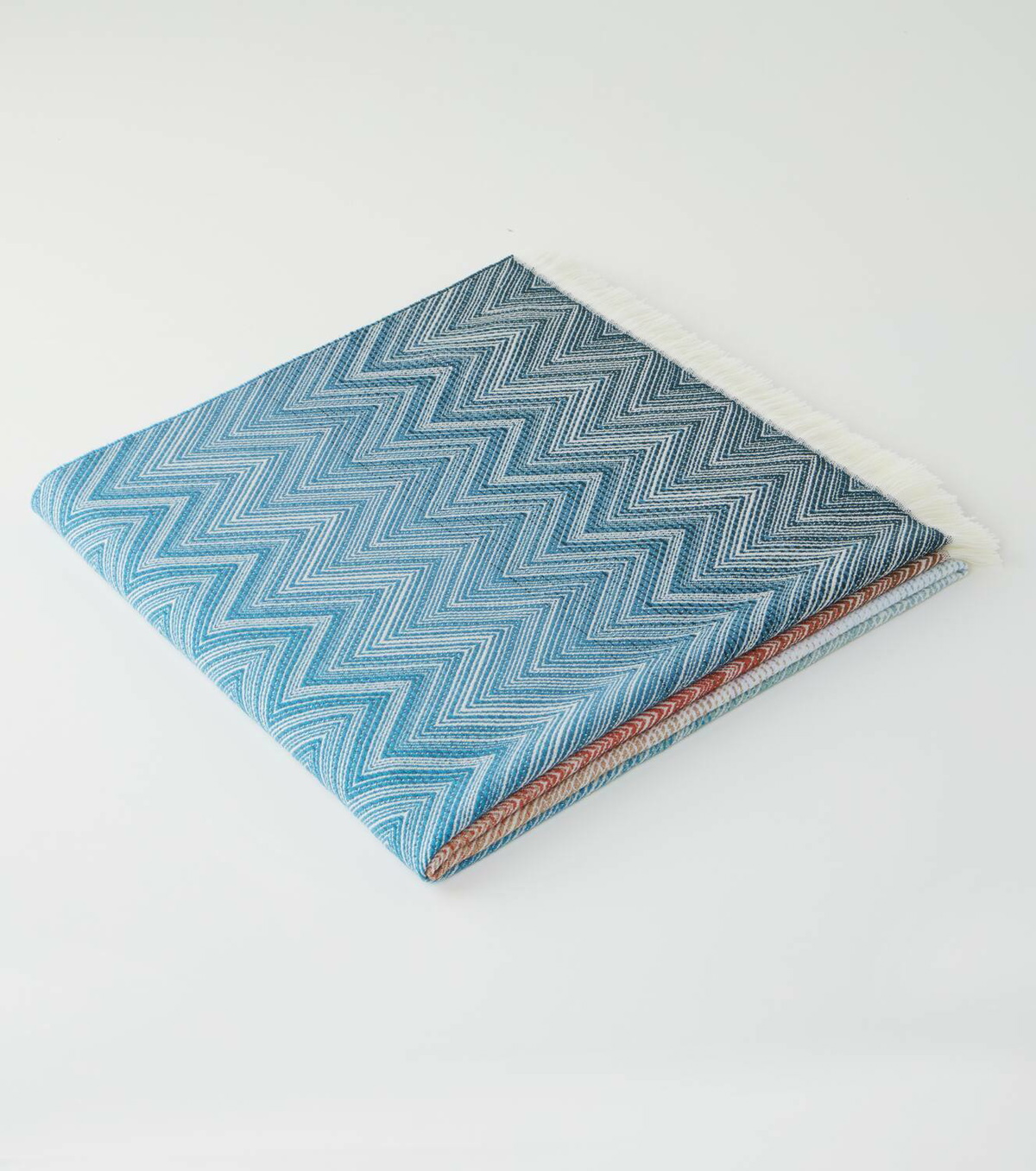 Missoni Ciro Zigzag fringed wool throw