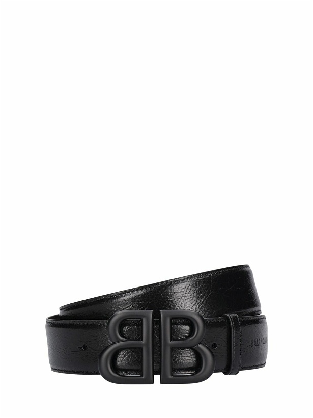 Photo: BALENCIAGA 4.0cm Monaco Leather Belt