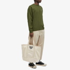 Human Made Men's Garment Dyed Tote Bag in White 