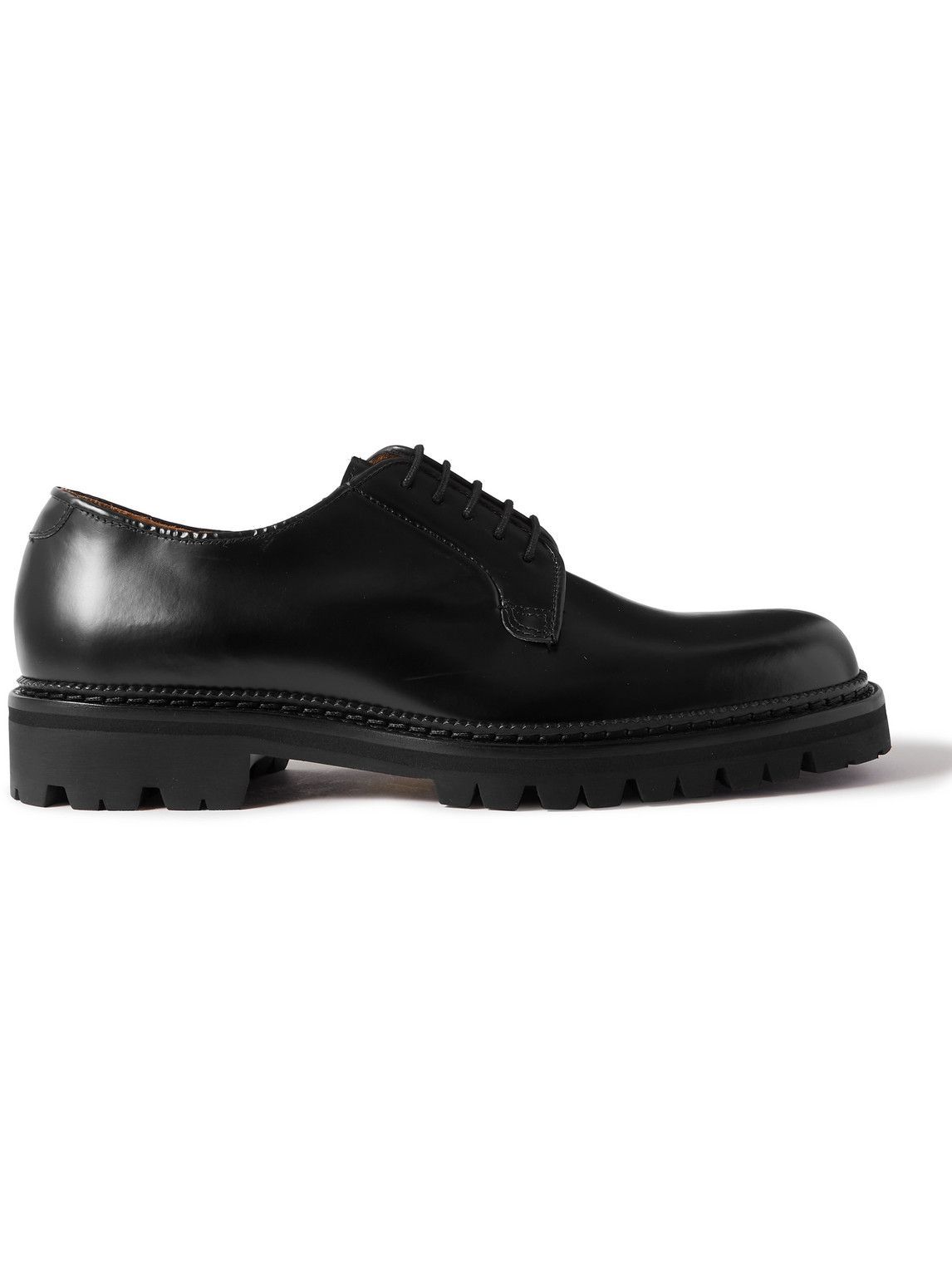 Mr P. - Jacques Leather Derby Shoes - Black Mr P.