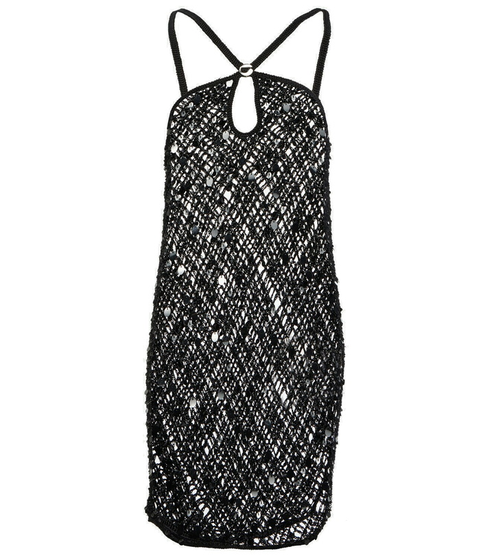 Photo: Coperni - Sequin-embellished crochet mini dress