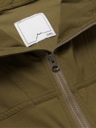 CAYL - Logo-Print Stretch-Ripstop Half-Zip Jacket - Green
