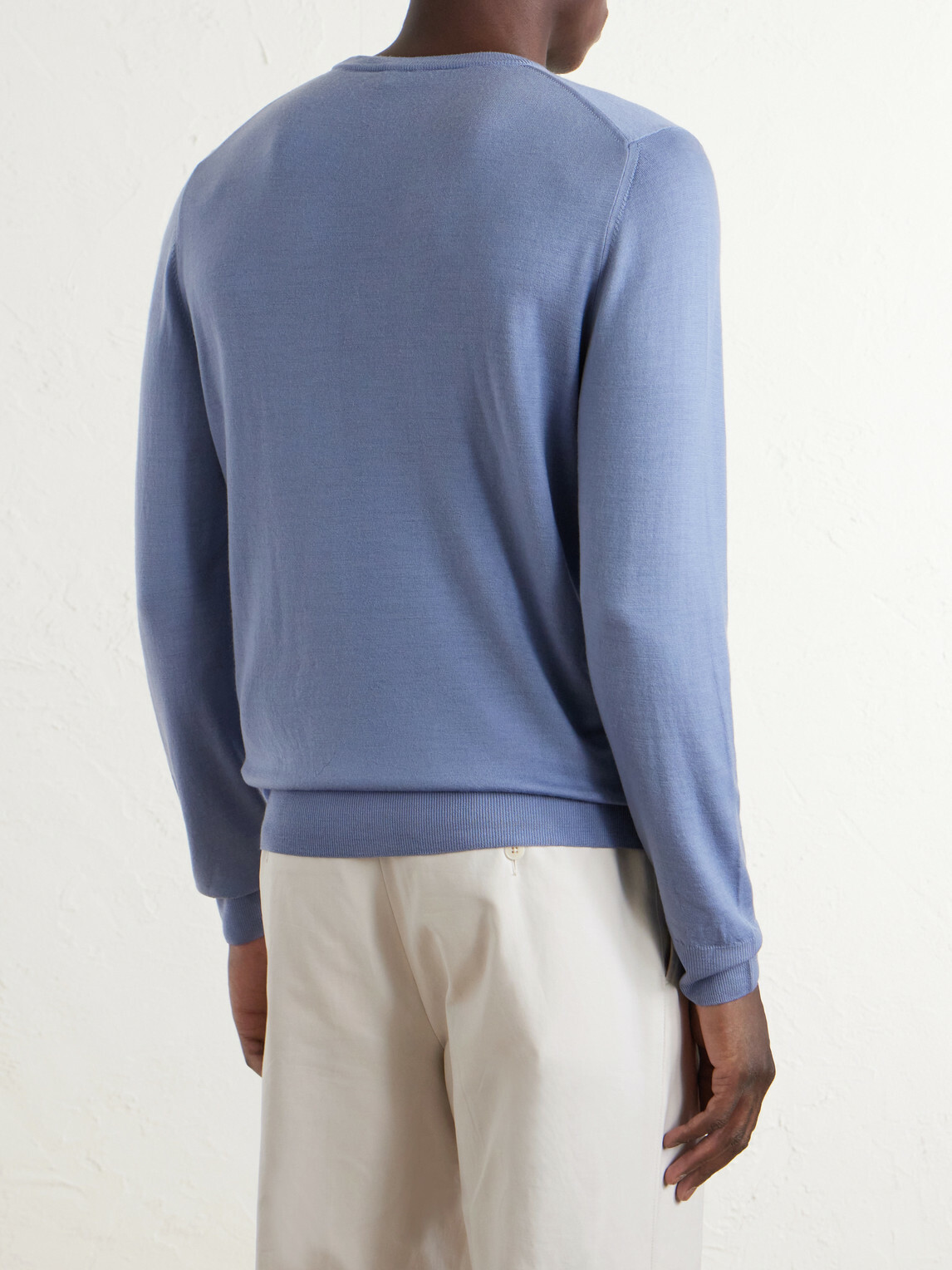 Canali - Wool Sweater - Blue