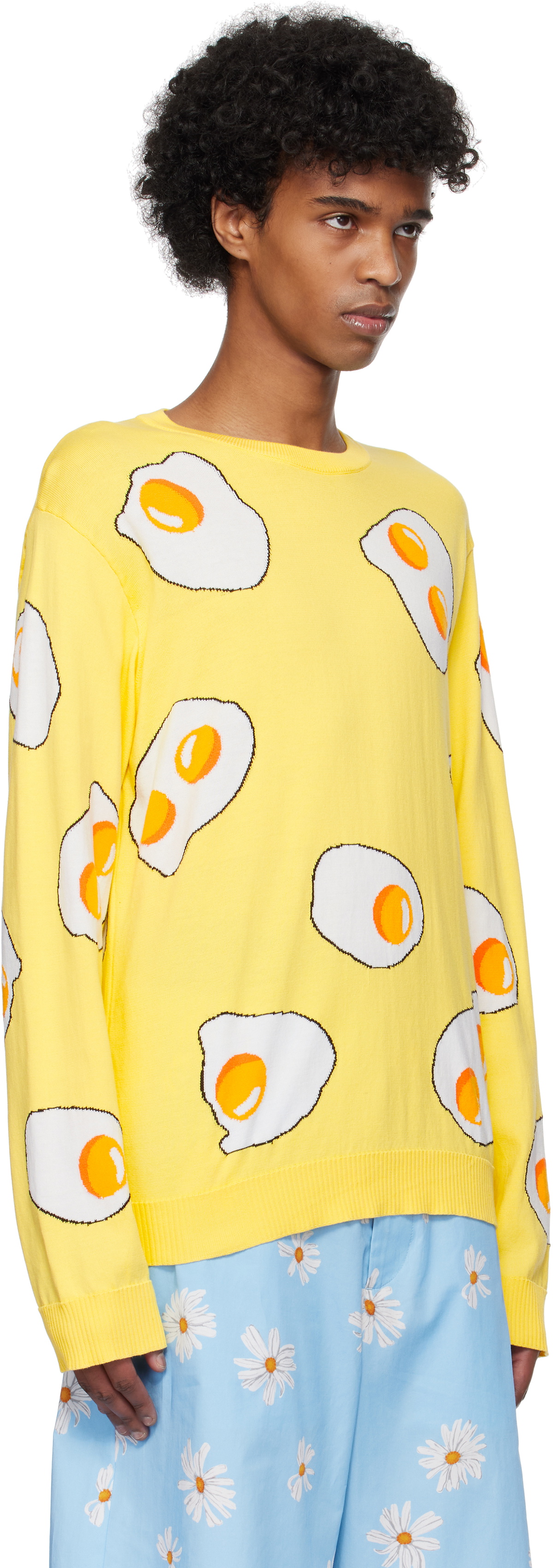 Moschino Yellow Eggs Sweater