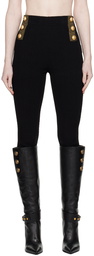 Balmain Black Golden Edge Leggings