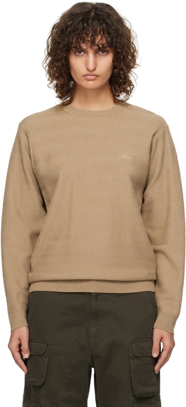 Photo: Dime Beige Wave Cable Knit Sweater