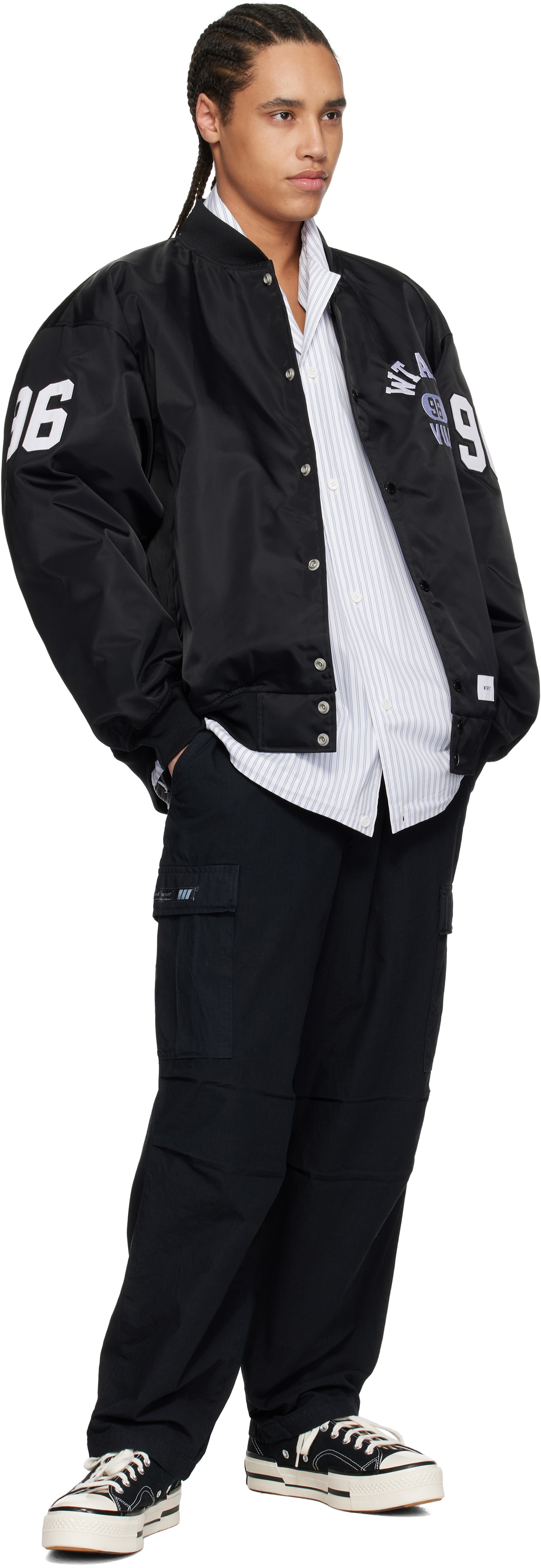 WTAPS Black Nylon Team Jacket WTAPS