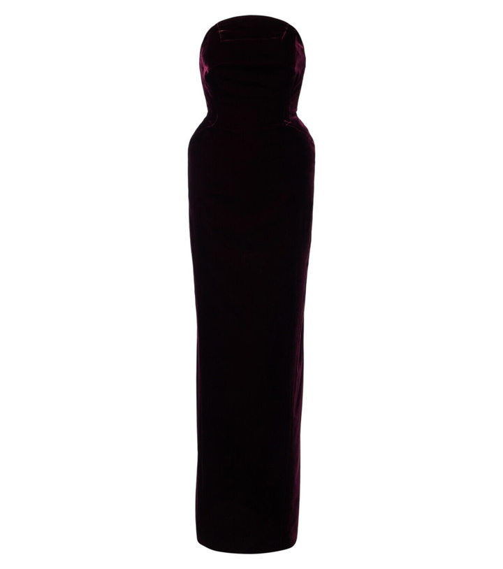 Photo: Mugler Velvet bustier gown