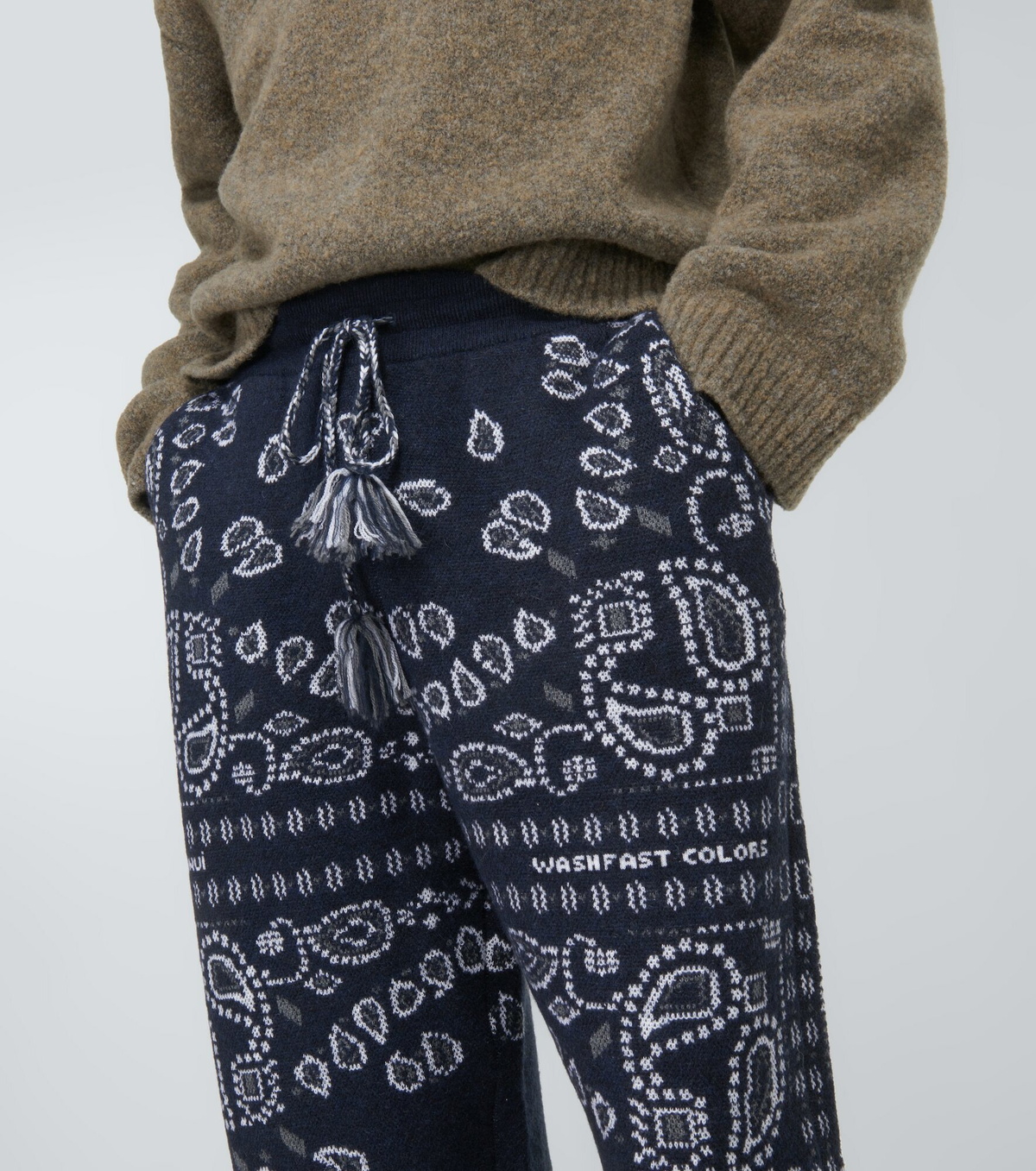Alanui - Bandana Piquet jacquard sweatpants