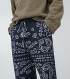 Alanui - Bandana Piquet jacquard sweatpants